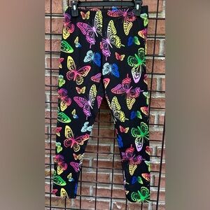 Colorful Butterfly Print Leggings
